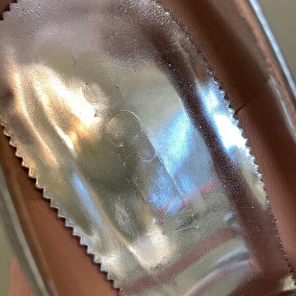 J.crew Maisie Double-Strap Silver Metallic Maryjane Heels 7.5 - Picture 6 of 8